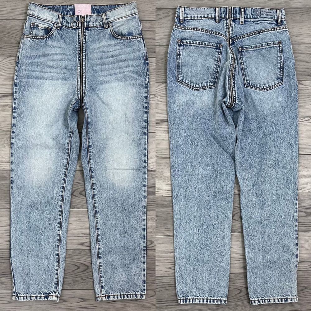 Revice Yin Yang Size 29 Cropped Ankle High Rise Vintage Vegas Denim Taper Jeans